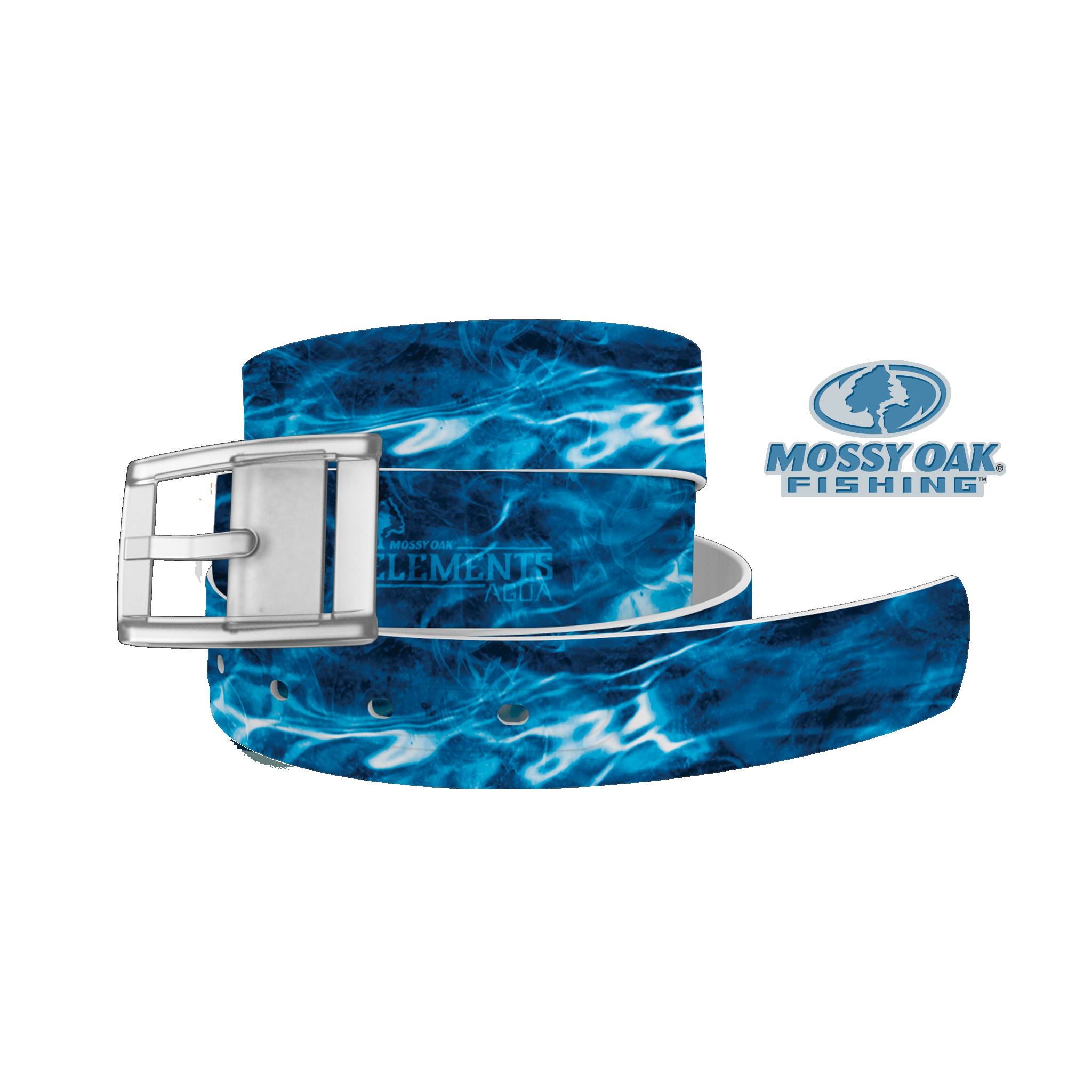 C4 Belt Mossy Oak - Elements-Agua (Marlin) Belt with Clear Buckle Combo