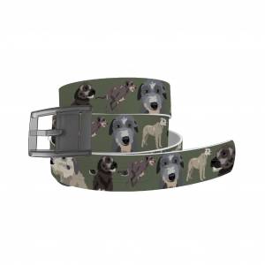 C4 Belt Irish Wolfhound Belt with Grey Buckle