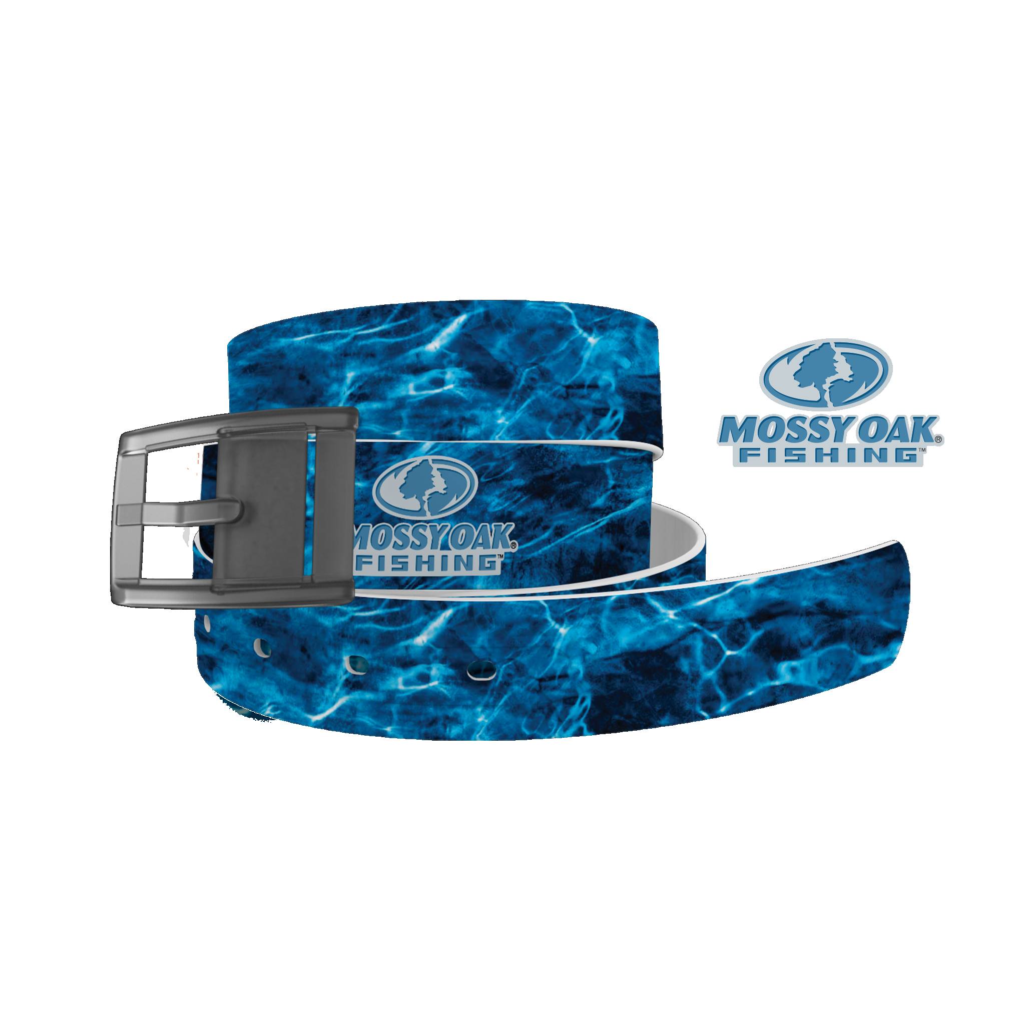 C4 Belt Mossy Oak - Agua Fishing Belt with Grey Buckle Combo