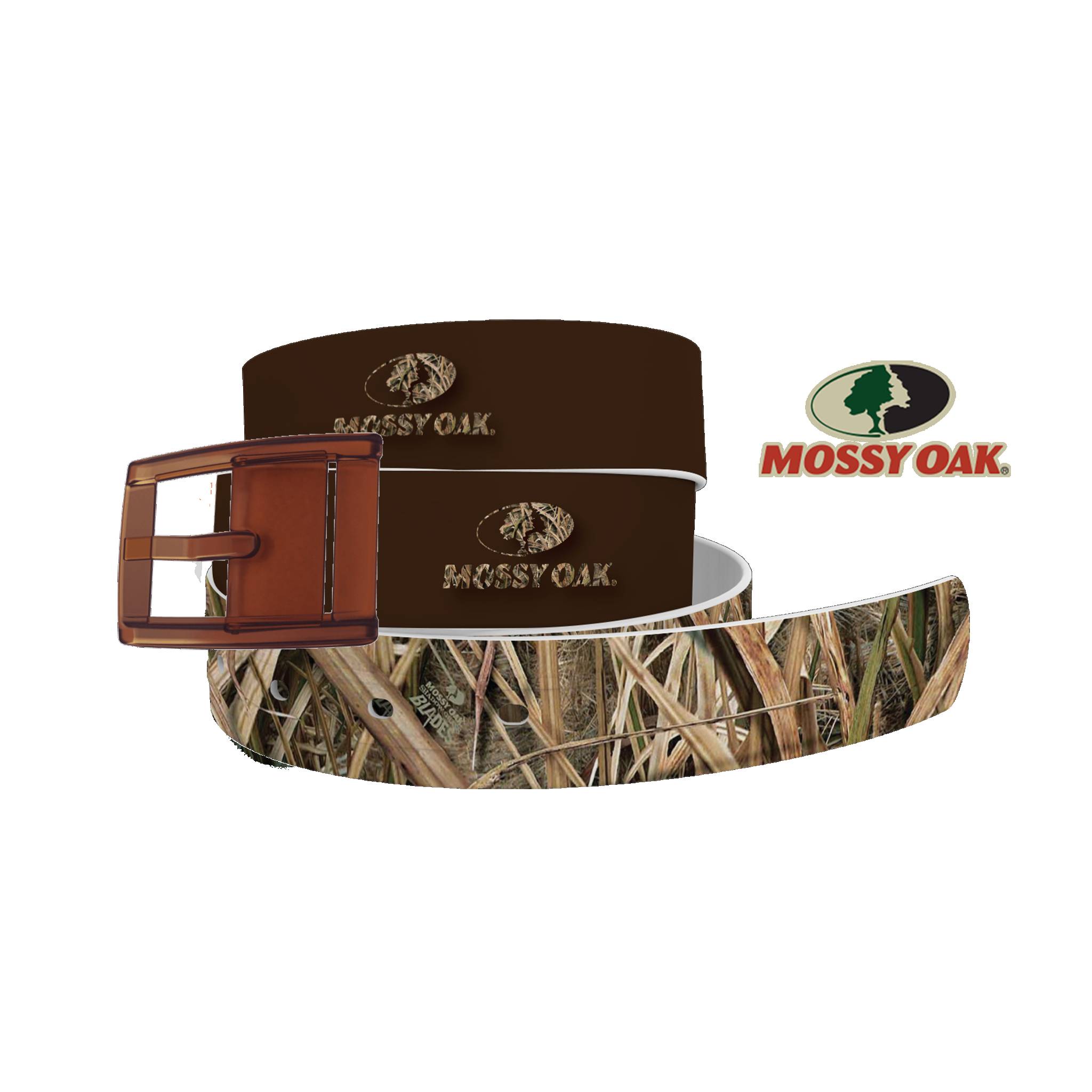 C4 Belt Mossy Oak - Shadow Grass Blades Tip Belt with Khaki Buckle Combo