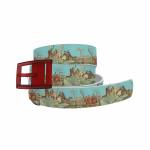 C4 Belt Fox Hunt Belt with Maroon Buckle Combo