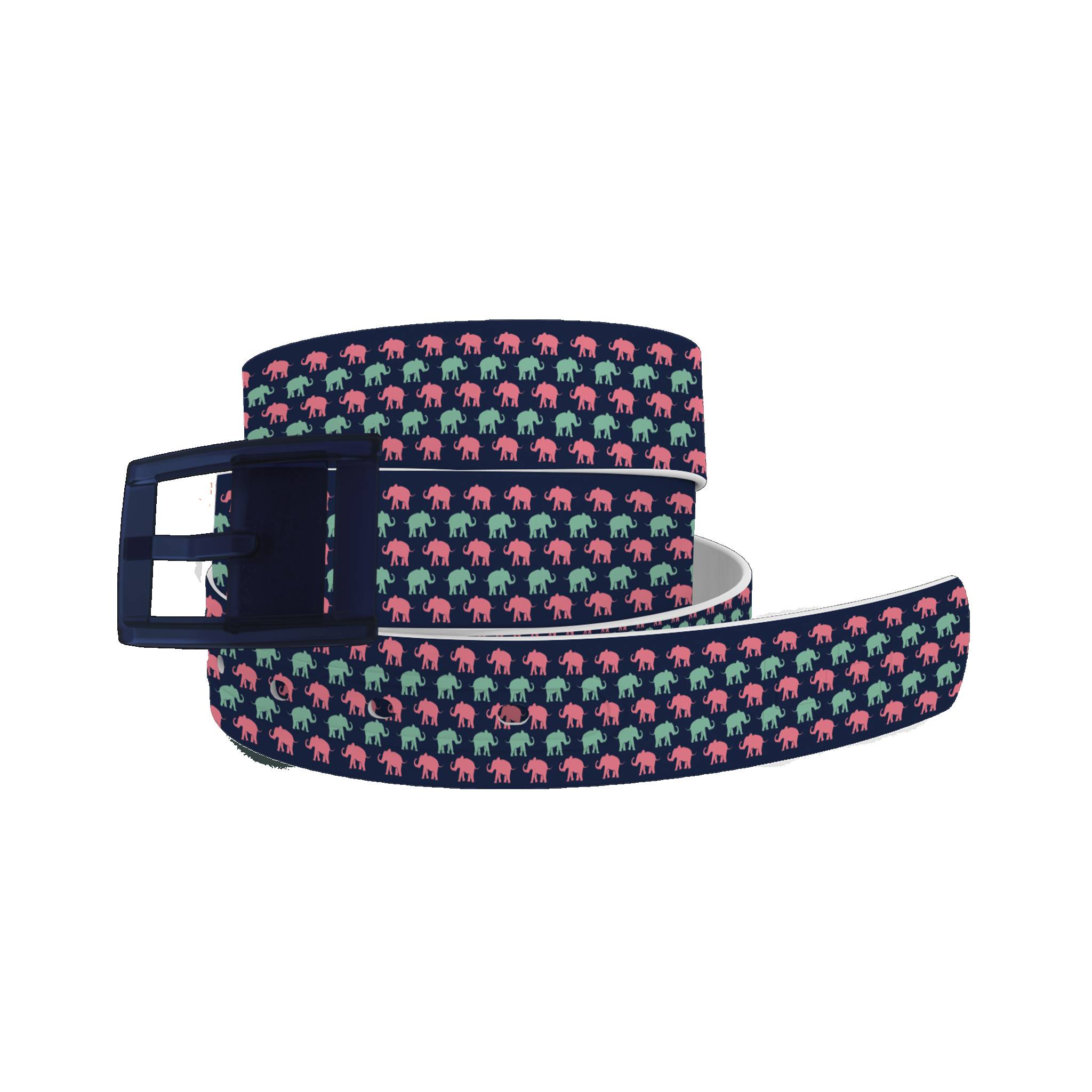 C4 Belt Elephants Belt with Navy Buckle Combo