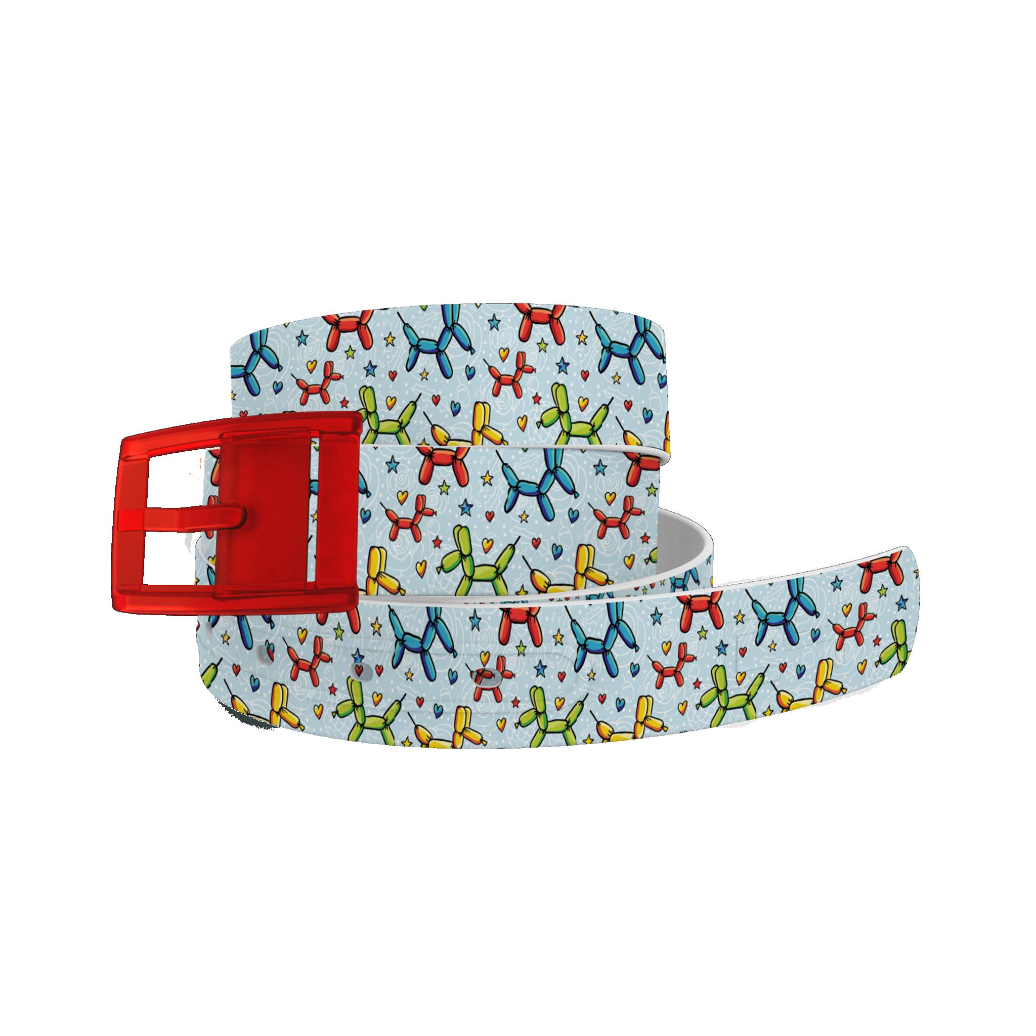 C4 Belt D&S Party Puppers with Red Buckle Combo