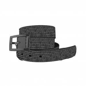 C4 Belt Braided Black Belt with Black Chrome Buckle Combo
