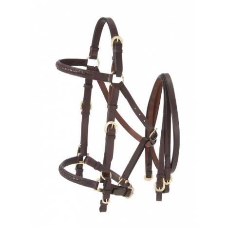 Australian Outrider Collection Aussie Leather Bridle/Halter Combination