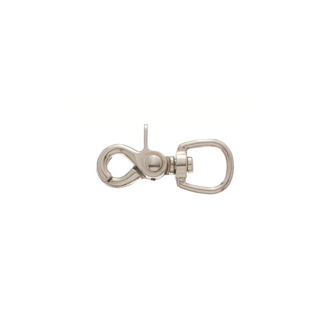 Tough-1 Nickel Plated Swivel Oval Eye Rein Snap