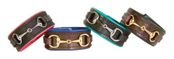 Perris Padded Leather Bit Bracelet