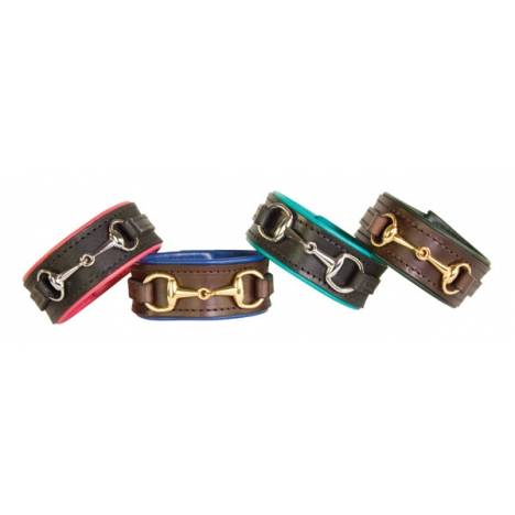 Perris Padded Leather Bit Bracelet