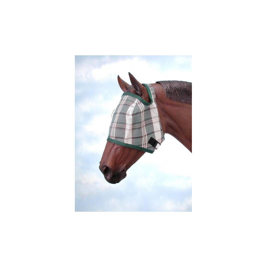 Tough-1 Plaid Mesh Fly Mask