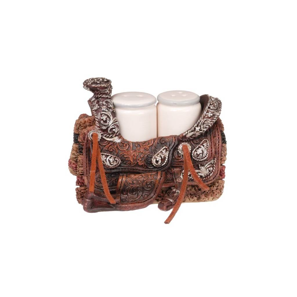 Gift Corral Western Saddle Salt & Pepper