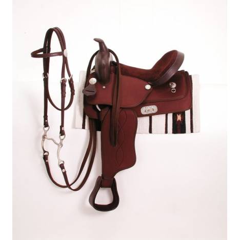 King Series Synthetic Pony Saddle Package