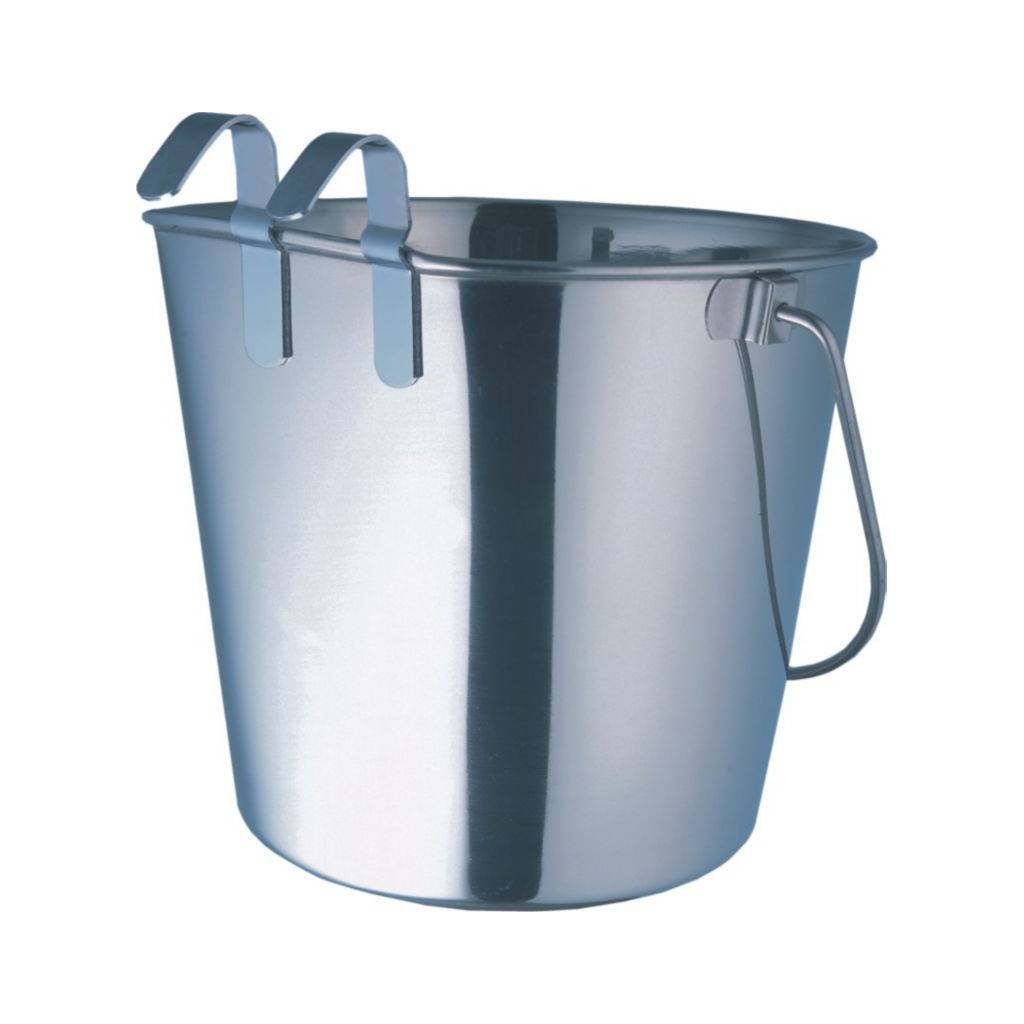 Indipets Heavy Duty Flat-Sided Hook-On Pail