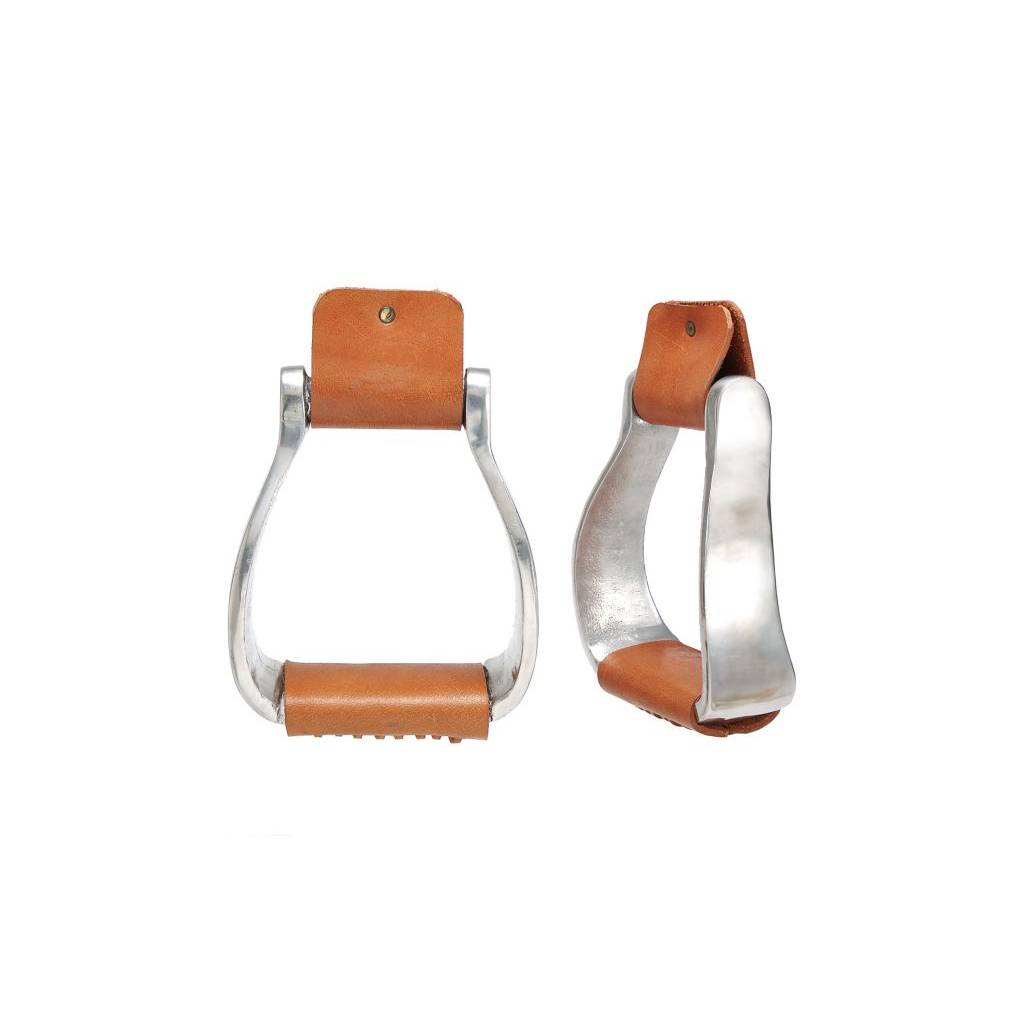 Kelly Silver Star Curved Aluminum Stirrup Irons