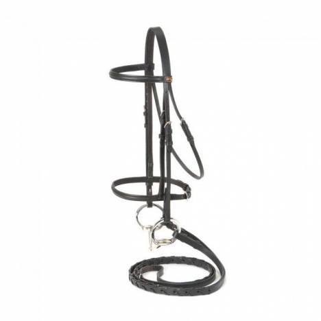 Silver Fox Raised Snaffle Bridle