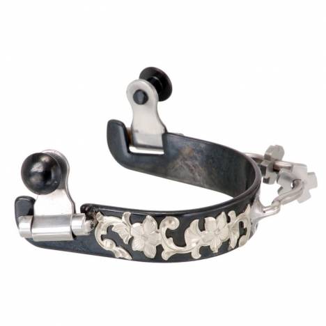 Tough1 Ladies Bumper Spurs with Engraved Floral Overlay