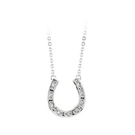 Kelly Herd Contemporary Pave Horseshoe Necklace