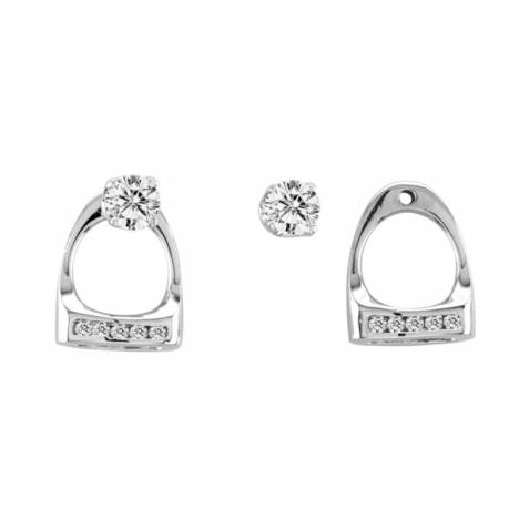 Kelly Herd Stud Earrings with Small English Stirrup Jackets