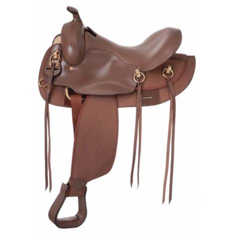 King Series Synthetic Gaited Round Skirt Trail Saddle