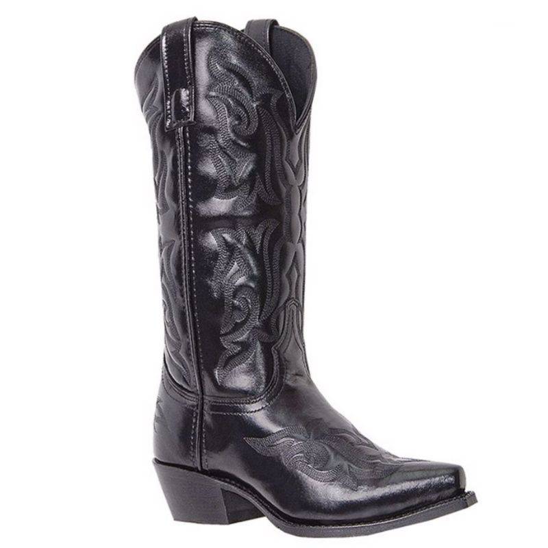 Laredo Mens Hawk Flat Heel Cowboy Boots, 13 Medium, Black