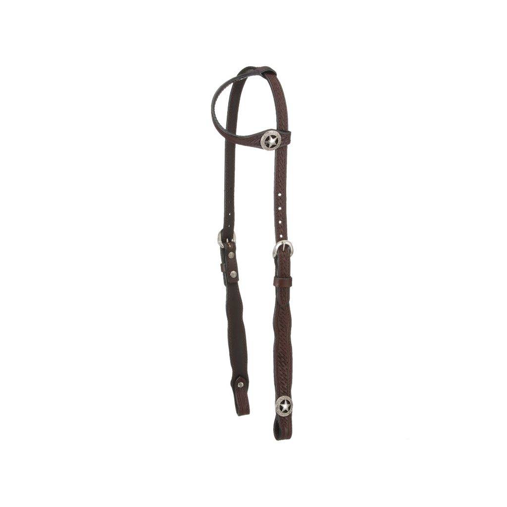 Royal King Square Cheek Single Ear Headstall