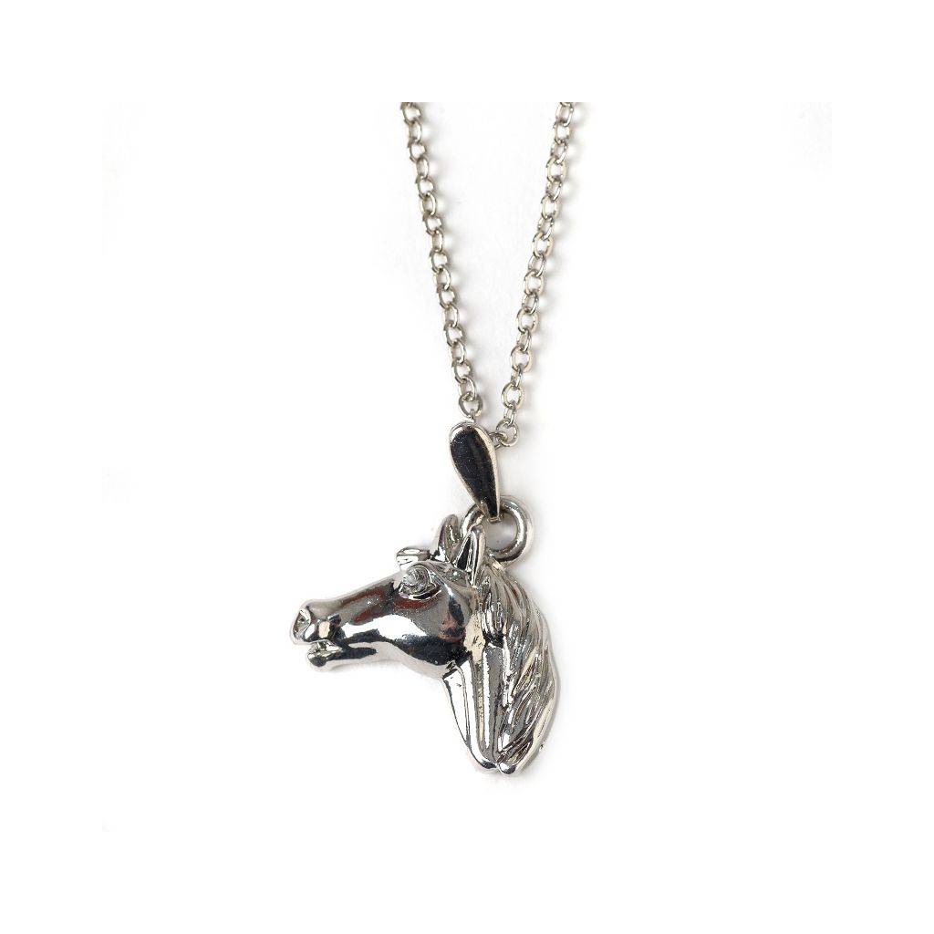 AWST Int'l Horse Head Pendant Necklace with Cowboy Hat Gift Box