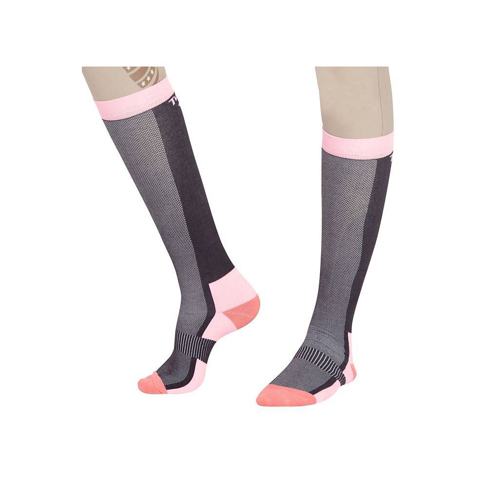 Tuffrider Ventilated Neon Knee Socks - Ladies