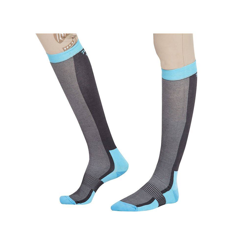 Tuffrider Ventilated Neon Knee Socks - Ladies