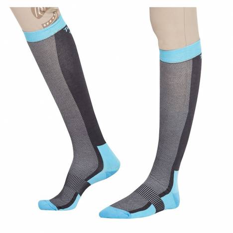 Tuffrider Ventilated Neon Knee Socks - Ladies