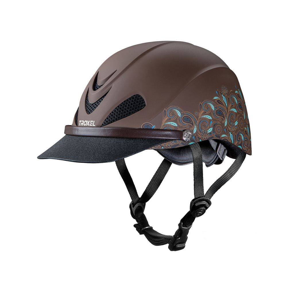 Troxel Dakota Duratec Western Helmet - Turquoise Paisley