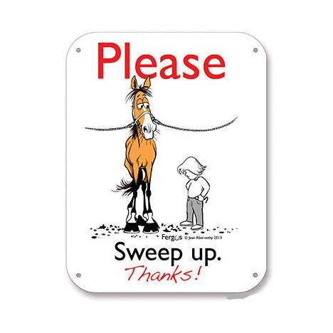 Kelley Fergus "Sweep Up" Barn Sign