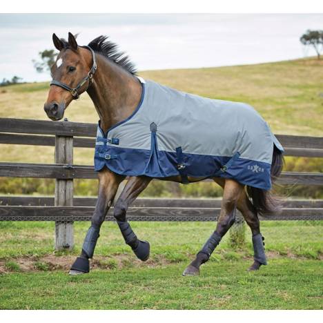 Saxon 600D Standard Neck Turnout Blanket With Gusset ll-Medium