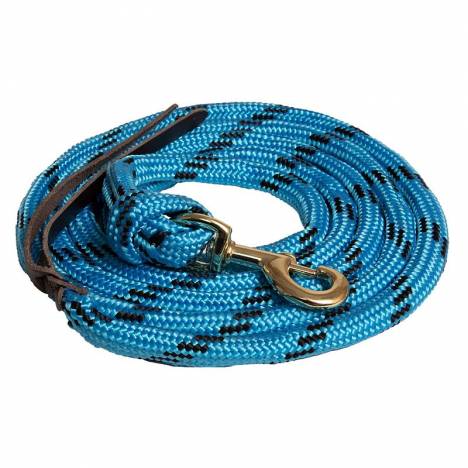 Mustang Poly Cowboy Lead Rope with 7/8" Brass Plated Bolt Snap