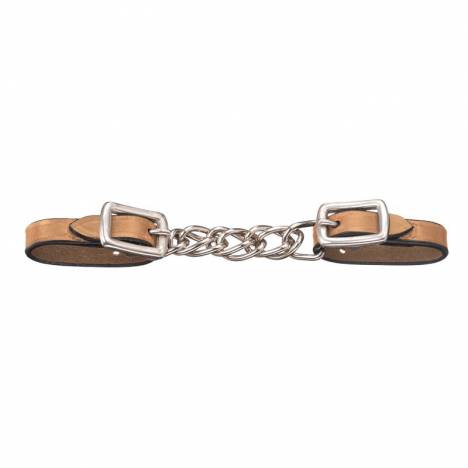 Tough1 Miniature Leather Flat Chain Curb Strap