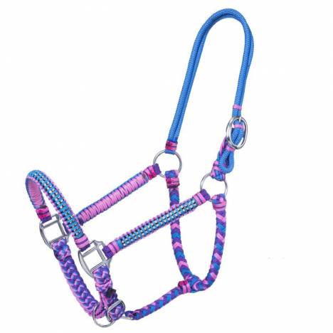 Tough 1 Mini Rope/Braid Halter with Stone