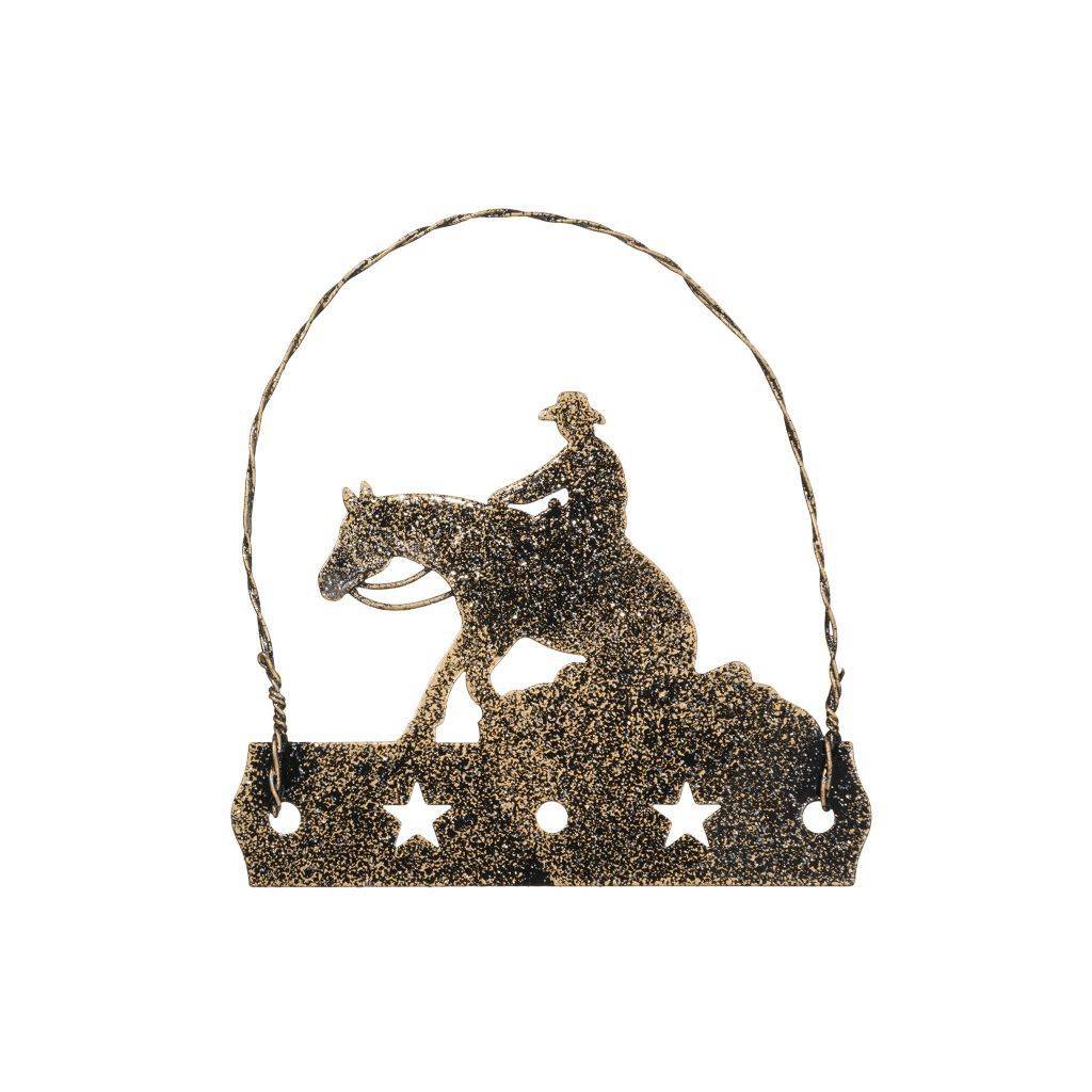 Tough-1 Equine Motif Ornament With Glitter Finish - Reiner