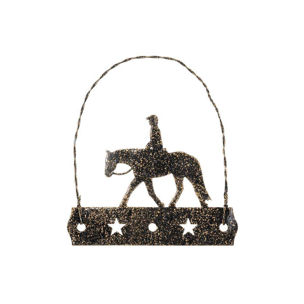 Tough-1 Equine Motif Ornament With Glitter Finish - Western Pleasure