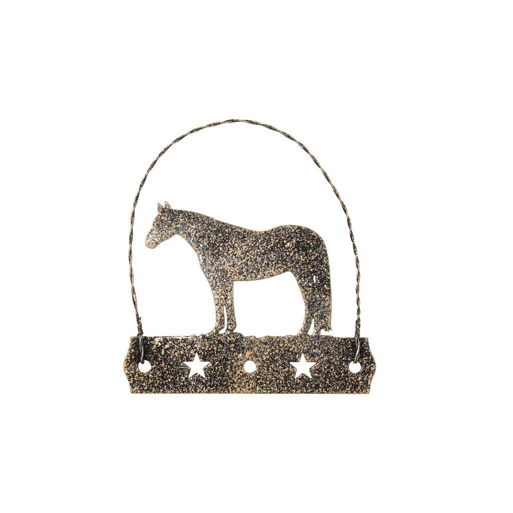 Tough 1 Equine Motif Glitter Finish Ornament - Quarter Horse