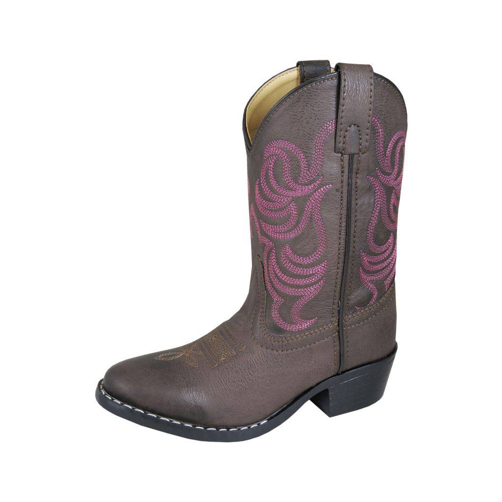 Smoky Mountain Monterey Boots - Youth - Brown/Pink