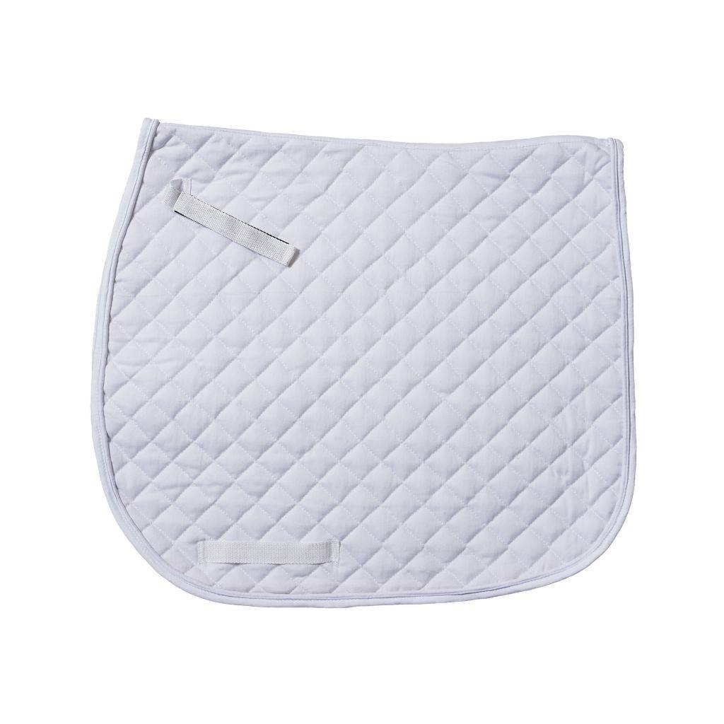 Tough-1 AP Quilted Dressage Saddle Pad- White
