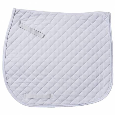 Tough-1 AP Quilted Dressage Saddle Pad- White