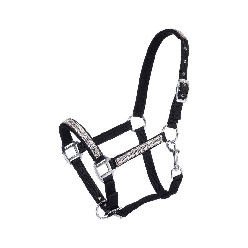 Tough 1 Miniature Adjustable Crystal Overlay Nylon Halter