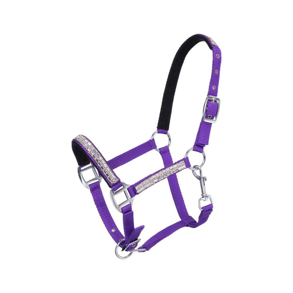 Tough 1 Miniature Adjustable Crystal Overlay Nylon Halter