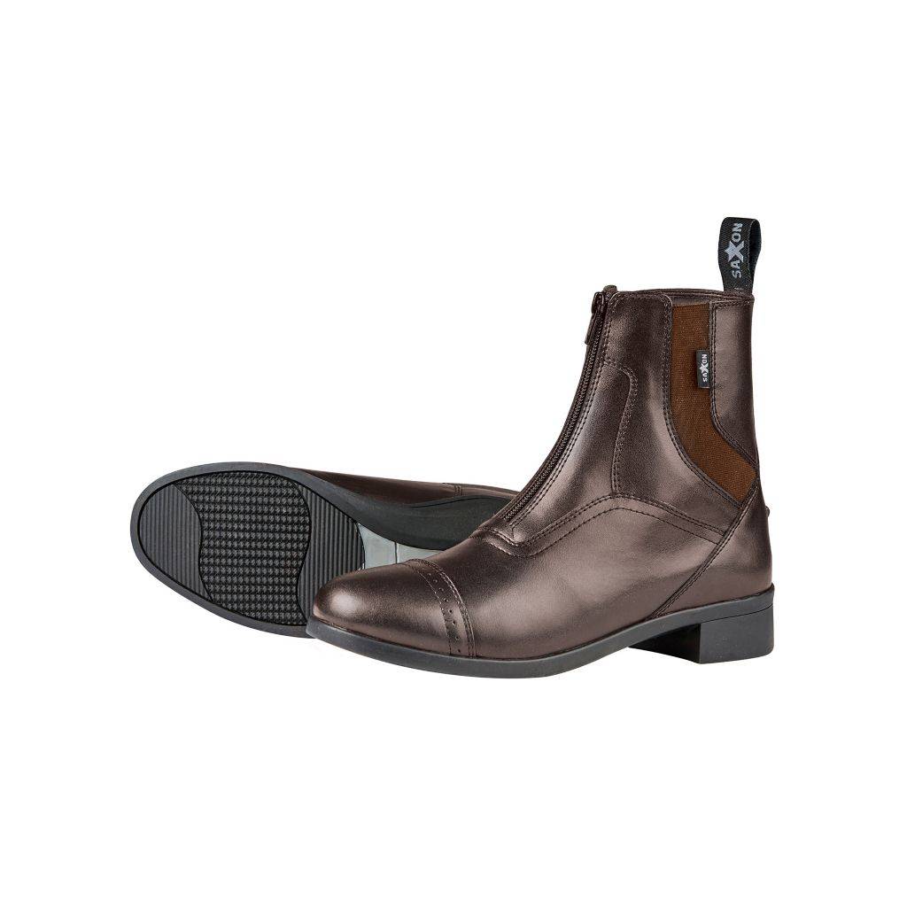 Saxon Syntovia Zip Paddock Boots-Kids