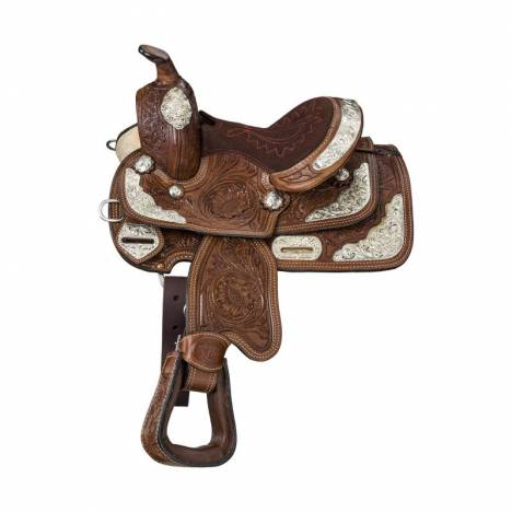 Tough-1 Miniature Mccoy Trail Saddle With Silver Package