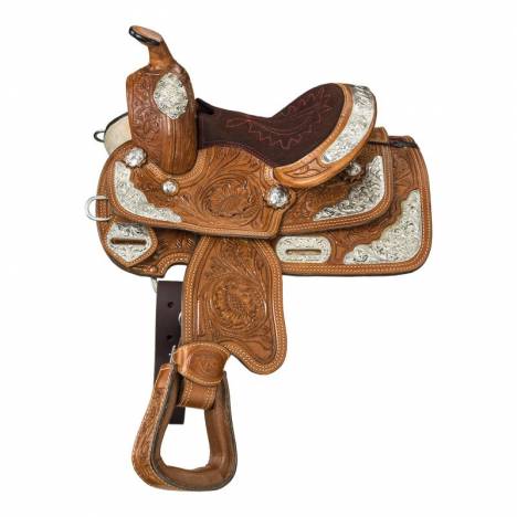 Tough-1 Miniature Mccoy Trail Saddle With Silver Accents