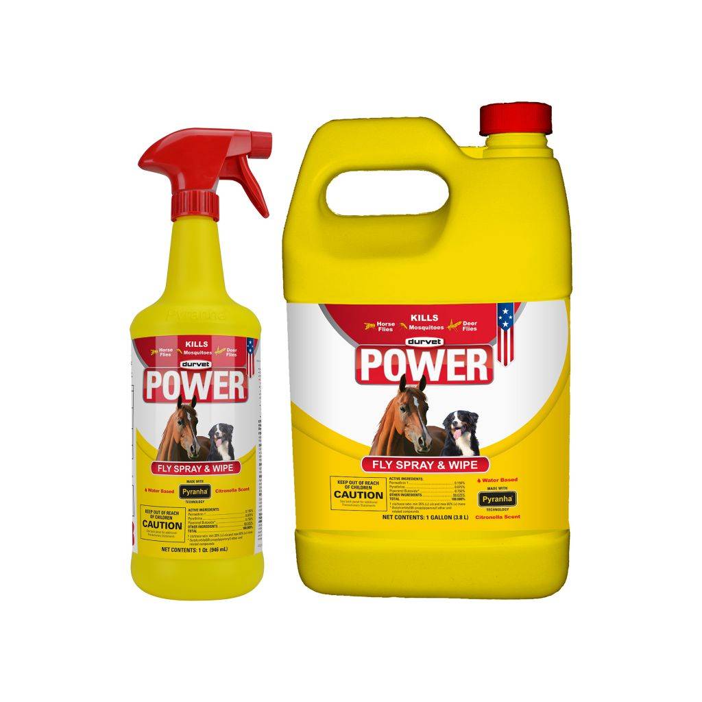 Durvet Power Fly Spray And Wipe For Horses