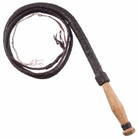 Tough1 Swivel Handle Hand Braided Bull Whip