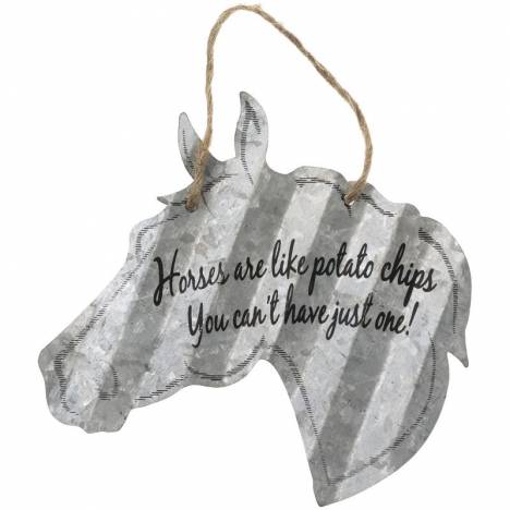 Horse Sign 20" - Horses Are Like Potato Chips