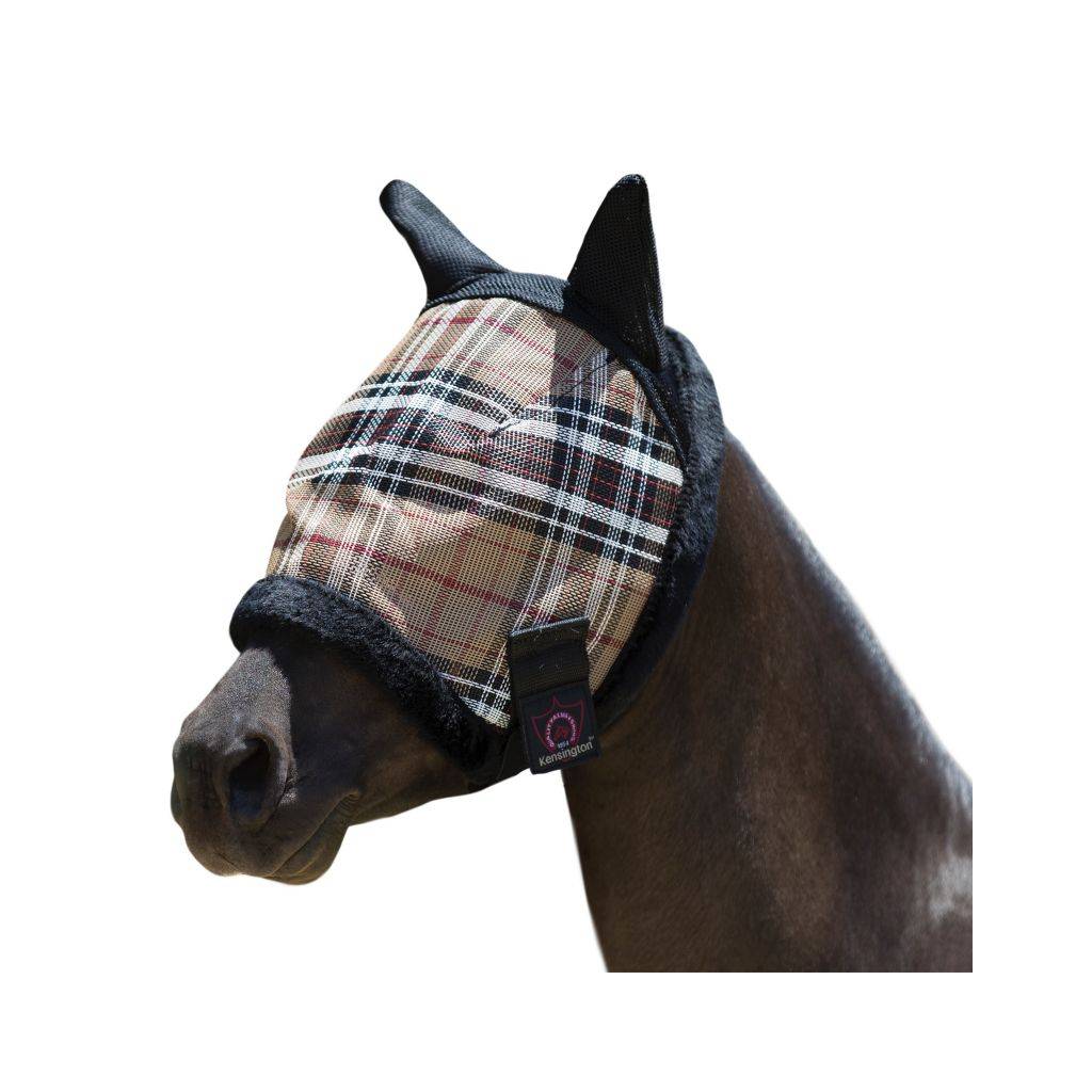 Kensington 73% UV Mini Fly Mask with Fleece Trim & Soft Mesh Ears