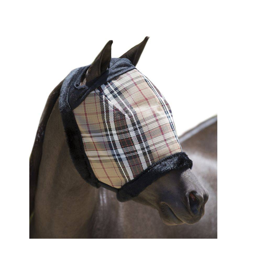 Kensington 73% UV Pony Fly Mask with Fleece Trim & Dual Ear Openings